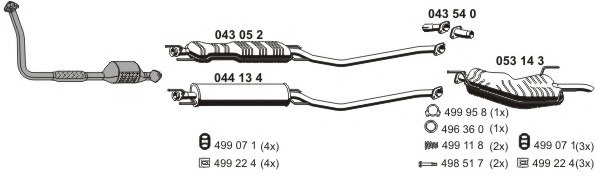 ERNST 050490 Exhaust System
